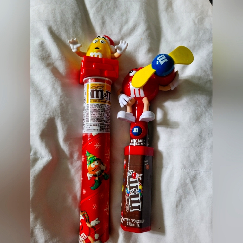 Vintage/holiday M&M candy tubes